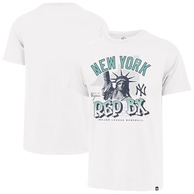  New York Yankees '47 Distressed Statue T-Shirt - White